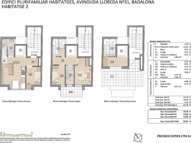 Dúplex en venta en avenida De Lloreda, Badalona, de 76 m² 3 habitaciones por 350.000