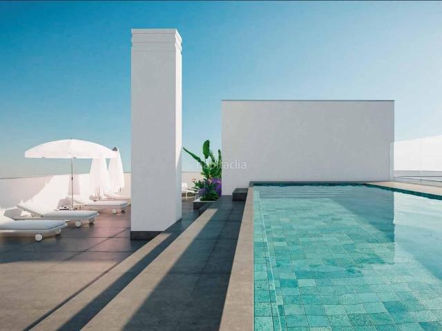 Dúplex en venta en Hospitalet de Llobregat L´, Collblanc. Bajos dúplex obra nueva con piscina y solárium en Travessera de Collblanc LHospitalet. Dúplex Hospitalet de Llobregat.
