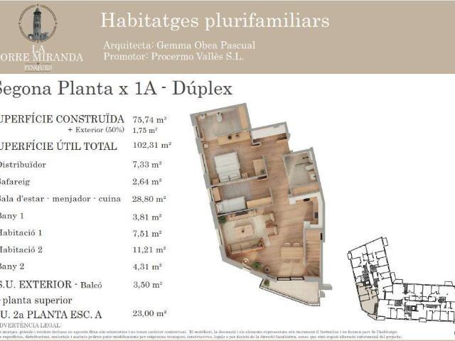 Duplex en Venta en Llinars del Vallès