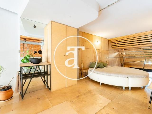 Duplex for monthly rental with 1 bedroom and 1 bathroom, with private terrace in Hortaleza