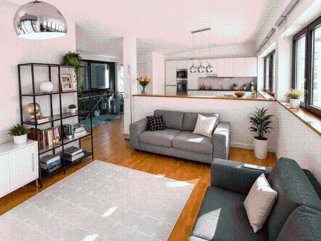 Duplex moderne en attique de 7 pièces aux Eaux Vives