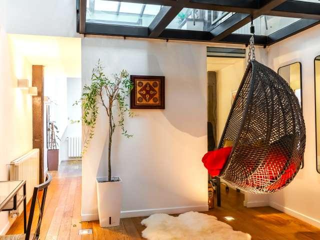Duplex meublé à louer 3 chambres 96 m² Batignolles Paris