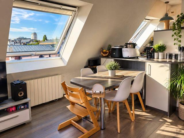 Duplex meublé 3 pièces 2 terrasses vue Cathédrale