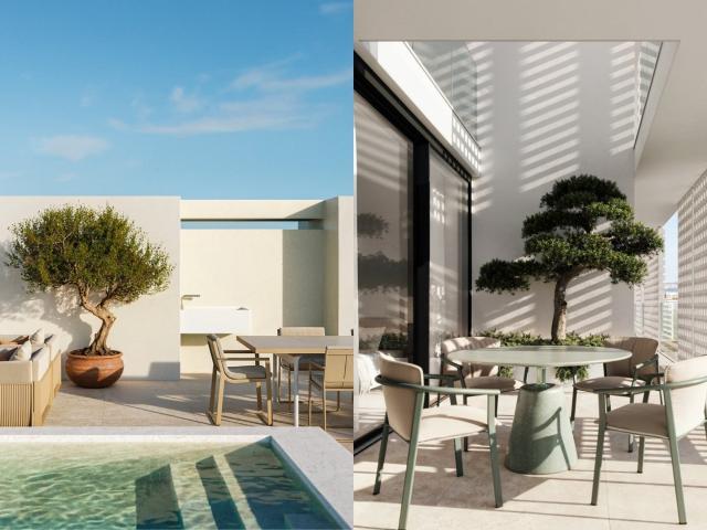 Duplex T2 de Luxo com Piscina no Terraço no Centro de Vilamo. 225m² Quarteira