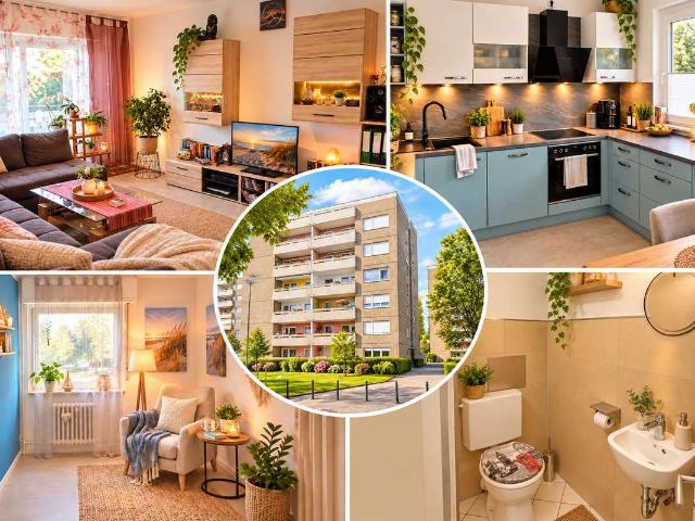 Durchdacht geschnitten & modern gestaltet – 3,5 Zimmer mit Loggia in 67069 Ludwigshafen am Rhein