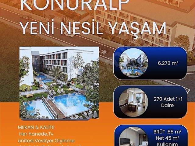 DÜZCE KONURALP'İN KALBİNDE KONFORLU LÜKS REZİDANS 1+1