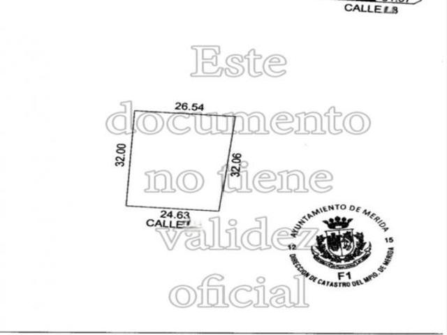 Dzitya Terreno En Venta con servicios ideal para construir varias casas