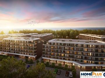 Apartament 2 pok. z balkonem, 60 m od plaży, inwestycja