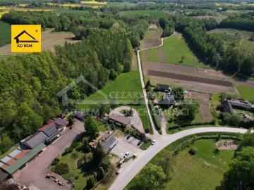 Działka inwestycyjna z budynkiem w Rzeczycy, 1801 m2