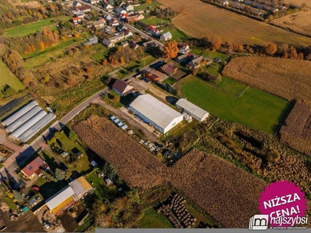 Działka przemysłowa 9000 m2 z halami i placem