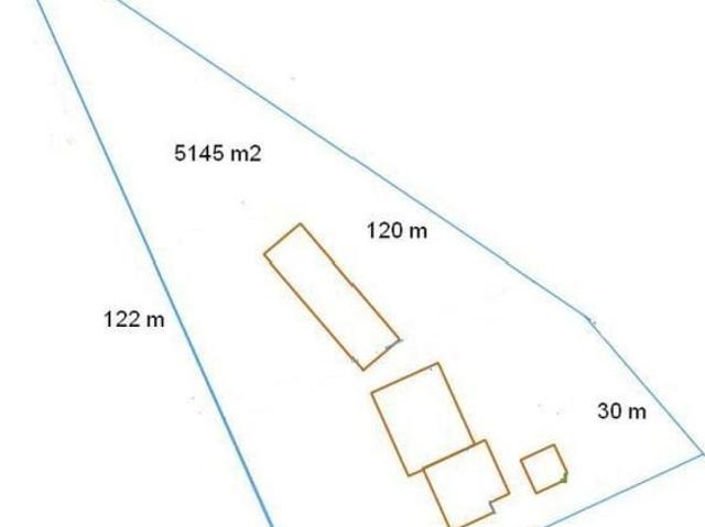 Działka z budynkiem 5145 m², magazyn i mieszkanie