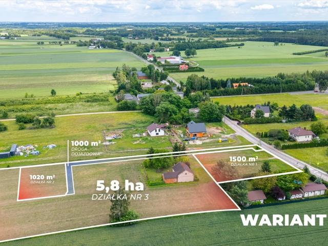 Działka z domem 100m2, las, media, inwestycja