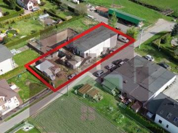 Działka z halą 600 m² przy ul. Rzecznej w Kobiórze