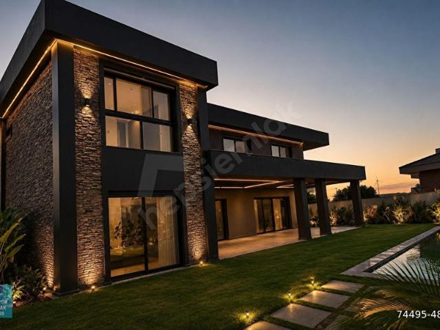 ÇEŞME OVACIK'TA 890 m2 ARSA 495 m2 KAPALI ALANLI ULTRA LÜX VİLLA