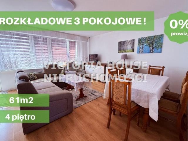 Przestronne 3 pokojowe mieszkanie z balkonem i piwnicą