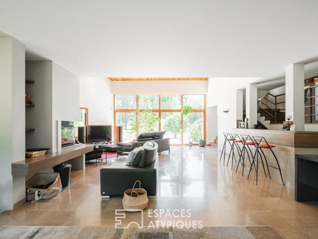 Ecrin de nature avec maison d'architecte