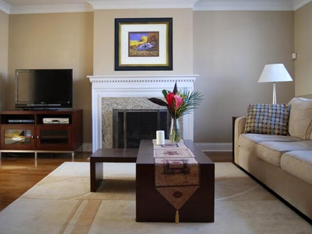 East York Toronto Furnished House Rental in Leaside Elegant 3 Bedroom 3 Bathroom Home with Fireplace and 2 Parking Spaces