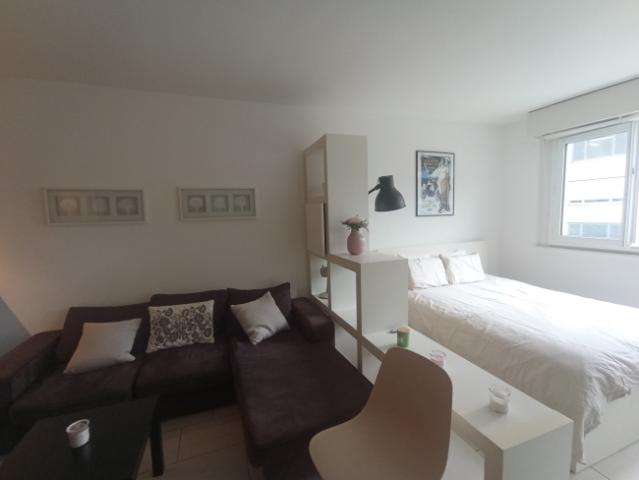 EAUX VIVES – Möbliertes Studio 1,5 Zimmer ≈42 m² mit Blick auf den Jet d'Eau