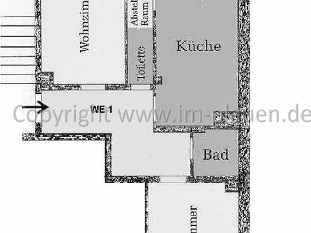 EBK – Süd Balkon – Bad mit Fenster | 2 Zimmer Wohnung Plauen Haselbrunn