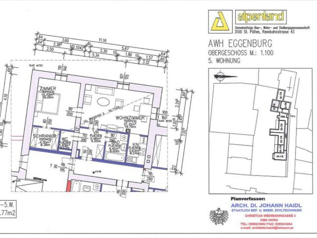 Eggenburg Xi, Geförderte Mietwohnung, 1.Og Top 5, 1000/00009140/00001105