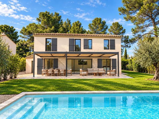 ÉGUILLES VILLA CONTEMPORAINE PRESTATIONS HAUT DE GAMME DOMAINE SÉCURISÉ
