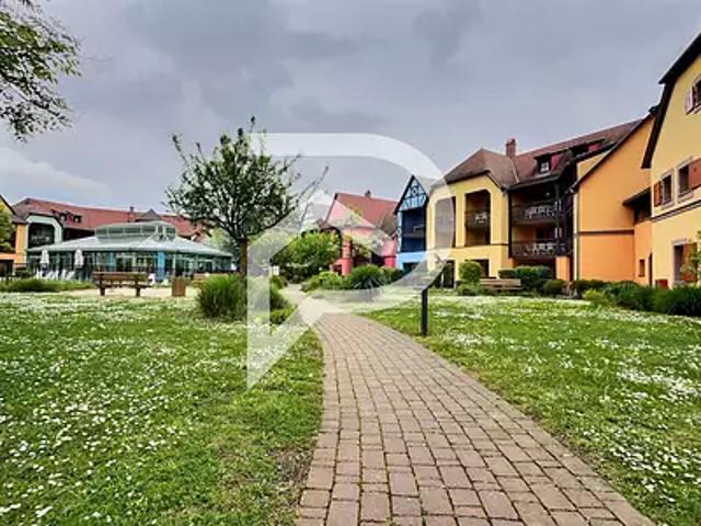 Eguisheim 68420 Achat / Vente appartement 2 pièces t2 au dernier étage piscine