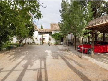 Edificio, clásico cortijo granadino, con yeguada y núcleos zoológicos para varias especies
