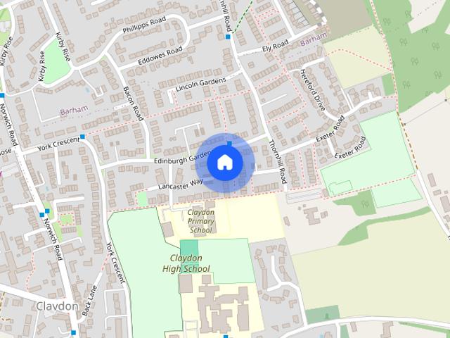 Edinburgh Gardens, Claydon, Ipswich, Suffolk, IP6