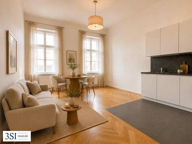 Edle 2 Zimmer Altbauwohnung in ruhiger Seitenstraße des 12. Bezirks