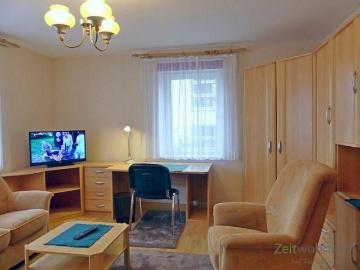 EF0485_M Dresden: Briesnitz, vollmöbliertes 1 Zimmer Apartment mit separater Küche, WLAN inklusive, Hochparterre