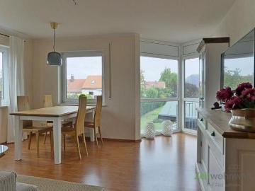 EF0570_M Dresden: Naußlitz, kleine freundliche, helle 3 Zimmer Wohnung mit Balkon, WLAN und festem PKW Stellplatz