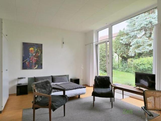EF1279_M Kassel Stadt: Niederzwehren, möbliertes Apartment in absolut ruhiger Lage und phantastischem Gartenausblick