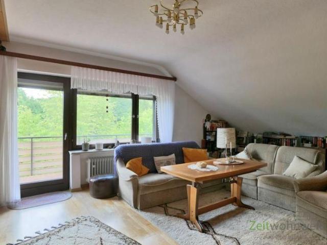 EF1298_M Kassel Landkreis: Kaufungen, ruhige möblierte Wohnung mit Balkon am Ortsrand von Oberkaufungen