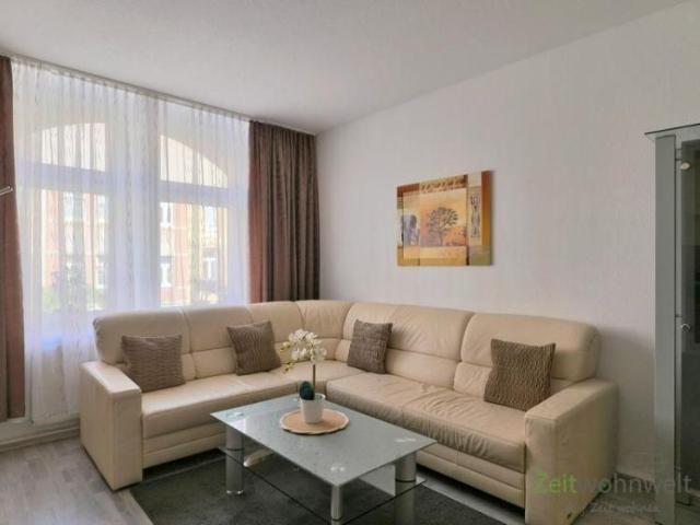EF1305_M Erfurt: Andreasvorstadt, Erstbezug in neu möblierte 2 Zimmer Wohnung mit Balkon, PKW Stellplatz mgl