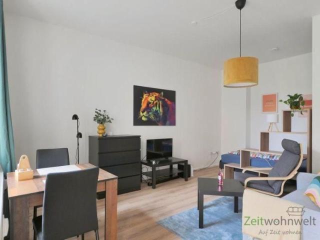 EF1324_M Chemnitz: Hilbersdorf, möbliertes Apartment mit überdachtem Balkon auf der Gartenseite