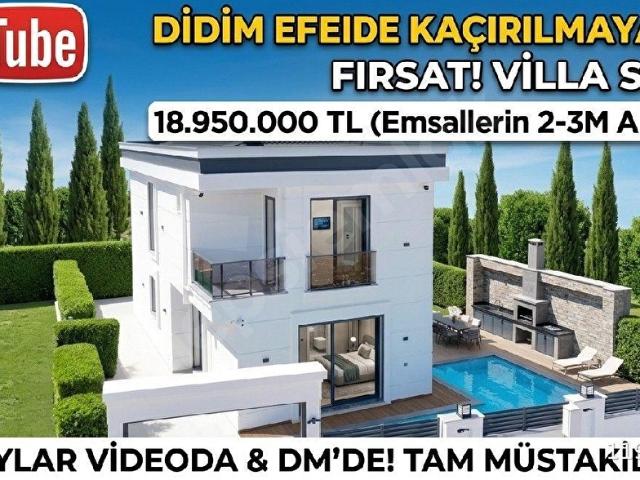 EFELERDE MÜSTAKİL HAVUZLU 4+1 VİLLA UYGUN FİYATLI