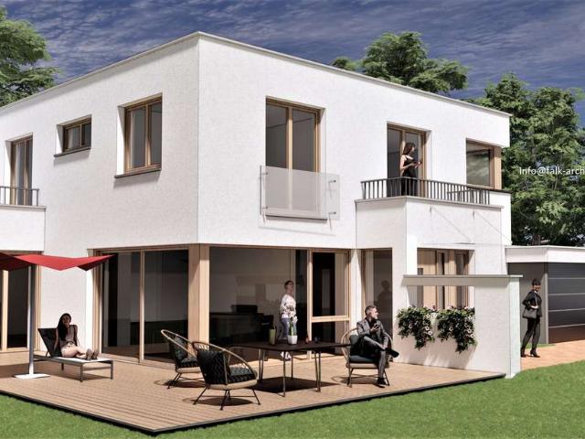 Effizienzhaus A+, KfW 40, mit Grundstück, Wohnkeller, Fußbodenheizung, PV Anlage und Garage