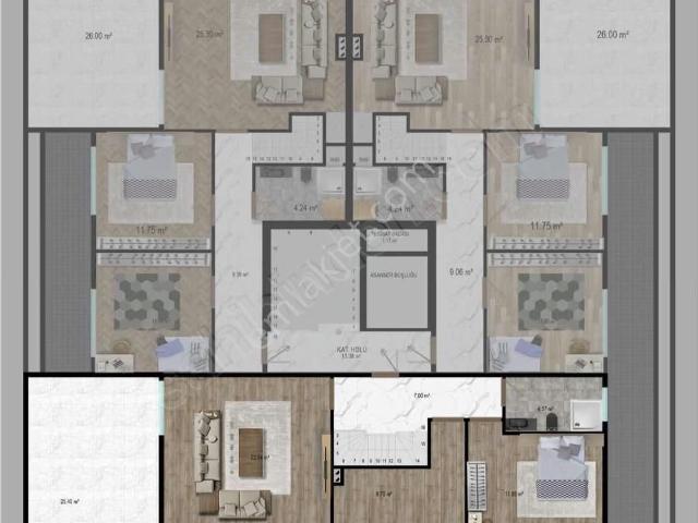 Ekşinar Gayrimenkul'den Sıfır Binada 5+2 Satılık Dubleks Daire