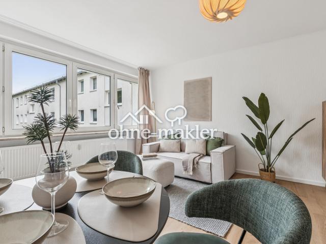 Einziehen ohne Renovieren – 3 Zimmer im Grünen – provisionsfrei