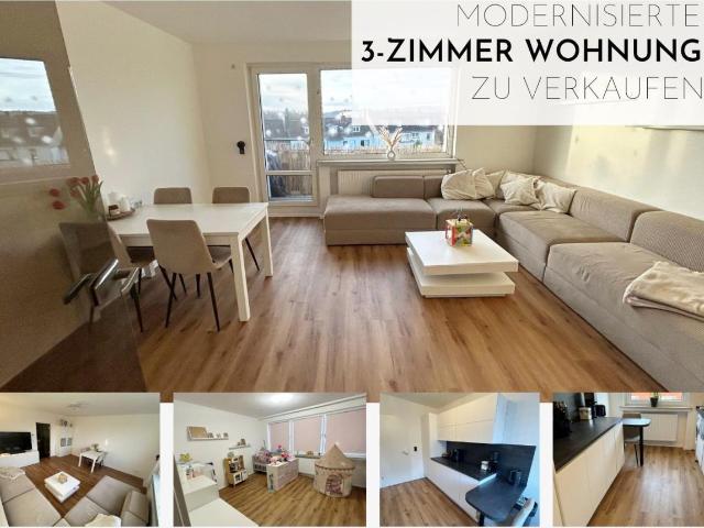 Einziehen & wohlfühlen: Modernisierte 3 Zimmer Wohnung mit Balkon & Garage in zentraler Lage Wittens