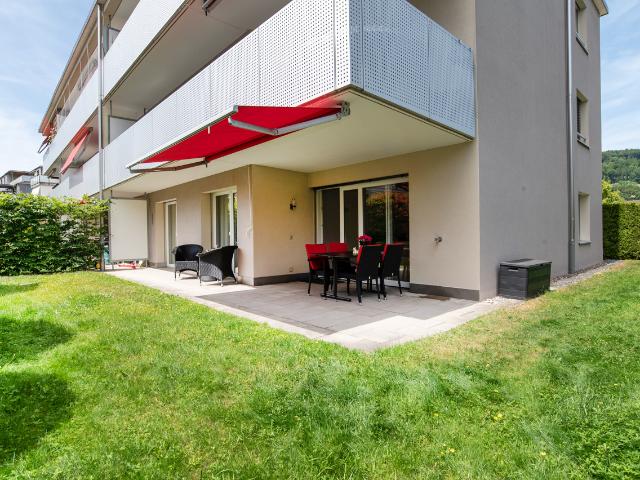 Einziehen und geniessen gepflegte Gartenwohnung
