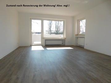 Einziehen und Wohlfühlen renovierte 4 Zimmer Wohnung im 1. OG mit Balkon.