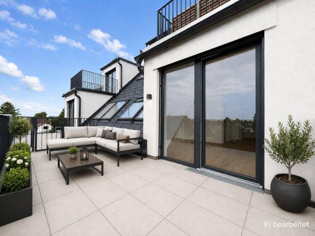 Einzigartige 2 Zimmer Dachgeschosswohnung mit sonniger Terrasse in 1220 Wien!
