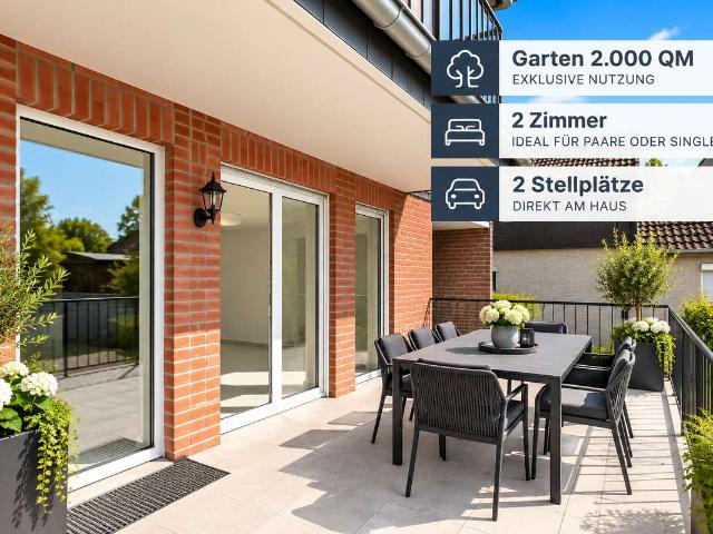 Einzigartige 2 Zimmer Wohnung mit ca. 2.000 m² Garten in Delhoven
