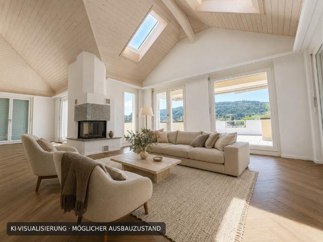 Einzigartige 6.5 Zimmer Attika Maisonettewohnung mit Galerie und Traumterrasse bald verfügbar!