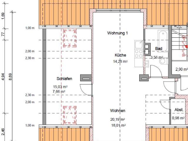 Einzigartige Gelegenheit: Dachbodenrohling in Hassee mit Baugenehmigung