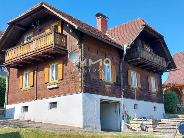 EINZIGARTIGE GELEGENHEIT IN KAPFENBERG SAN.BED. HOLZBLOCKHAUS MIT SCHÖNEM GRUND UND FERNBLICK UM € 175.000