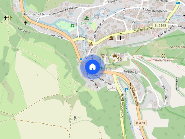 Einzigartige Dachgeschosswohnung mit Blick zur Burg Pottenstein