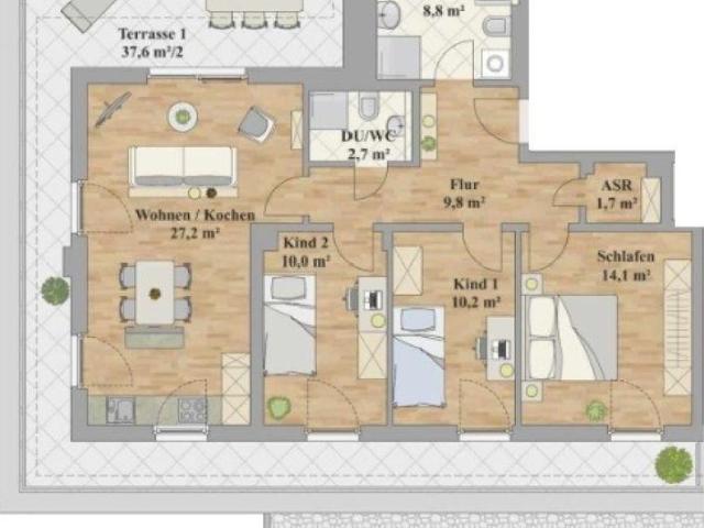 Einzigartige Dachterrasse trifft stilvolles Wohnen