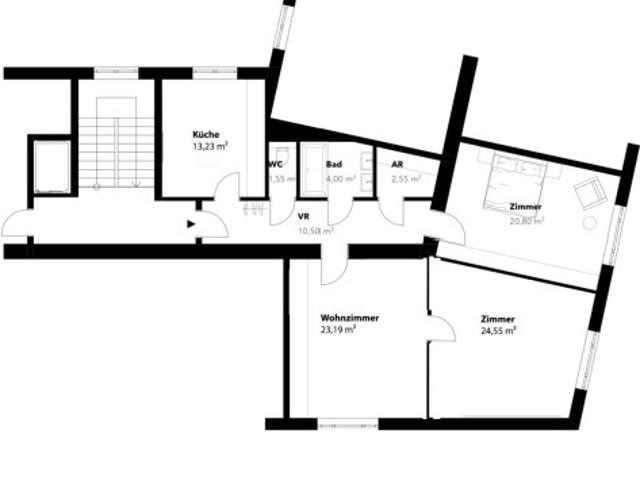 Einzigartige Lage: Lichtdurchflutete 102 m² Wohnung mit großem Wohnsalon